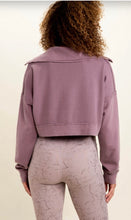 Acid Wash Waffle-Knit V-Neck Cropped