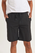 Active Drawstring Shorts with Zippers - Black
