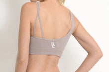 Seamless Contrast Sports Bra - Violet